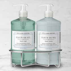 Williams Sonoma Fleur De Sel Hand Soap & Lotion 3-Piece Kitchen Set, Classic, Stainless-Steel