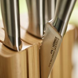 Joseph Joseph Elevate Steel Knives Bamboo Knife Block, Set of 5