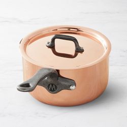 Mauviel M200Ci Copper Saucepan, 1 1/4-Qt.