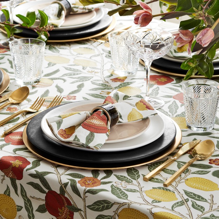 Morris & Co. x Williams Sonoma Fruit Tablecloth | Williams Sonoma