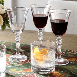 Silver Rim Wine Glasses