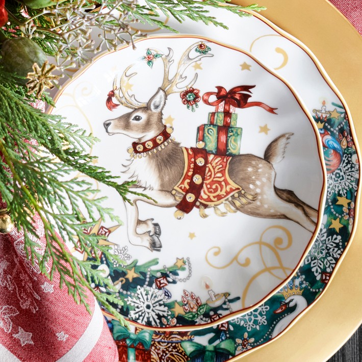Twas the Night Before Christmas Dinner Plate Set - Set of 4