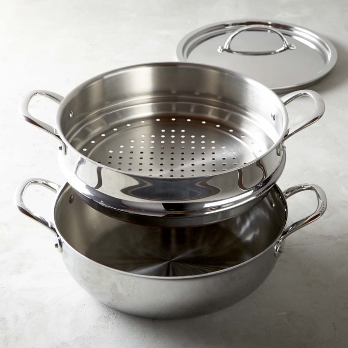 Williams Sonoma Signature Thermo-Clad™ Steam & Braise Dutch Oven