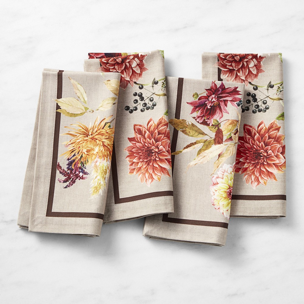 Harvest Bloom Napkins, Set of 4 - Set of 4