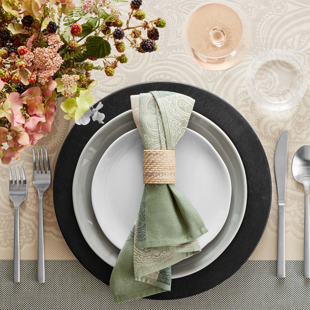 Light Woven Napkin Rings, Set of 4 - Set of 4