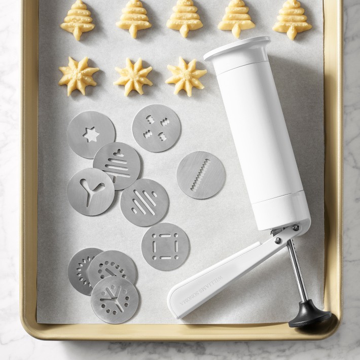 Williams Sonoma x Kuhn Rikon Spritz Cookie Press Decorating Kit