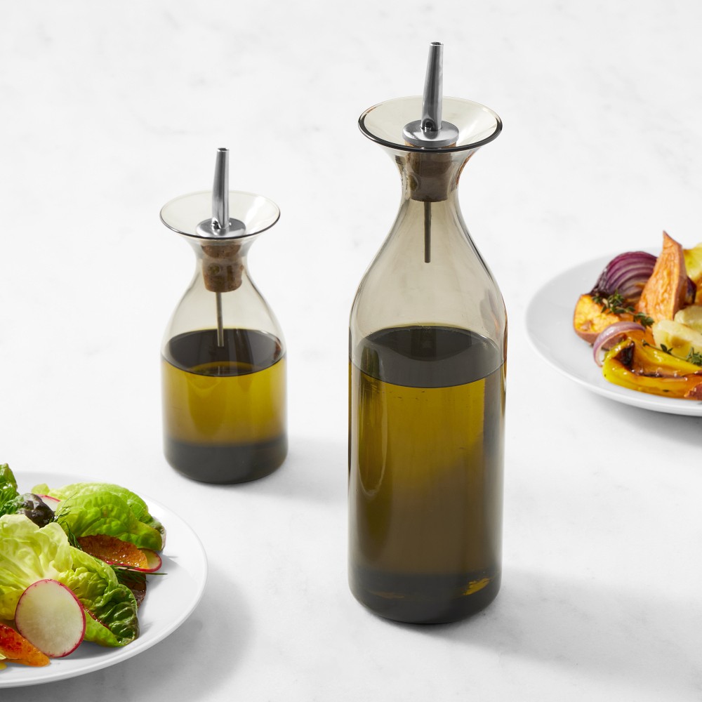 Williams Sonoma Glass Olive Oil Dispenser - Set of 2
