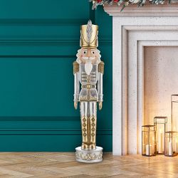 Outdoor Gold &amp; Silver Nutcracker