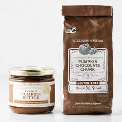 Williams Sonoma Gluten Free Pumpkin Chocolate Chunk Quick Bread & Caramel Pumpkin Butter