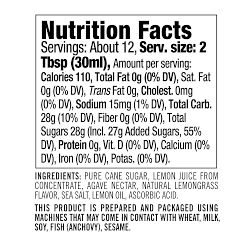 Williams Sonoma Italian Ice Syrup, Zesty Lemon