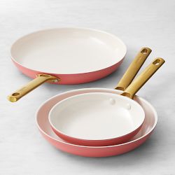 GreenPan™ Reserve Ceramic Nonstick 3-Piece Fry Pan Set, Coral