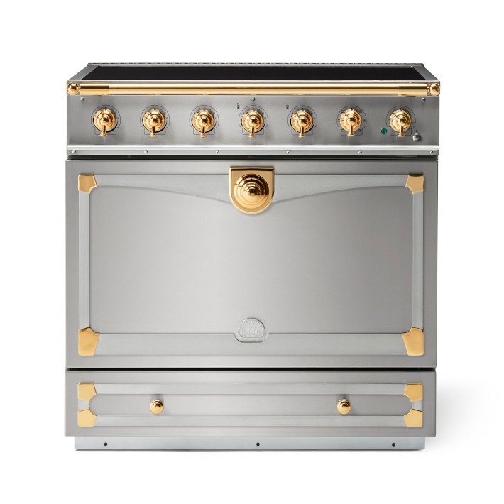 La Cornue CornuFé 90 Induction Range with Polished Brass
