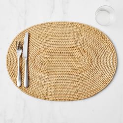 Light Woven Oval Placemat