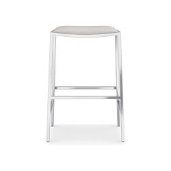 OPEN BOX: Dessau Dining Backless Counter Stool Stnd Perennials Prf Bskt Wv Ivory PNkl