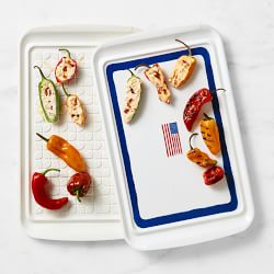 Williams Sonoma American Flag Prep Tray