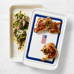 Williams Sonoma American Flag Marinade Tray