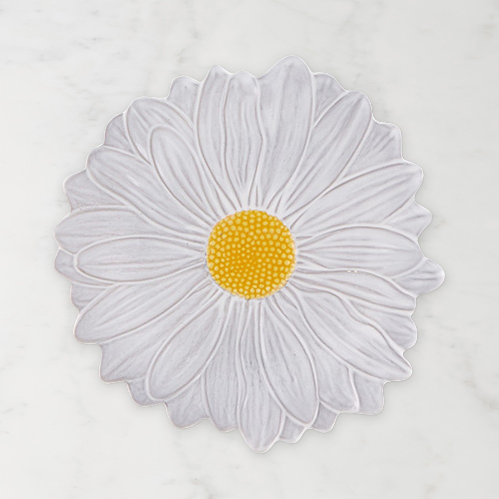 Bordallo Pinheiro Maria Flor Daisy Plate Dessert Plates, Set of 4 - Set of 4