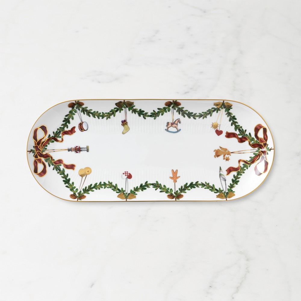 Royal Copenhagen Star Fluted Oval Dish