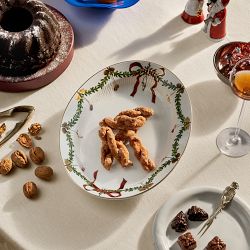 Royal Copenhagen Star Fluted Oval Deep Dish