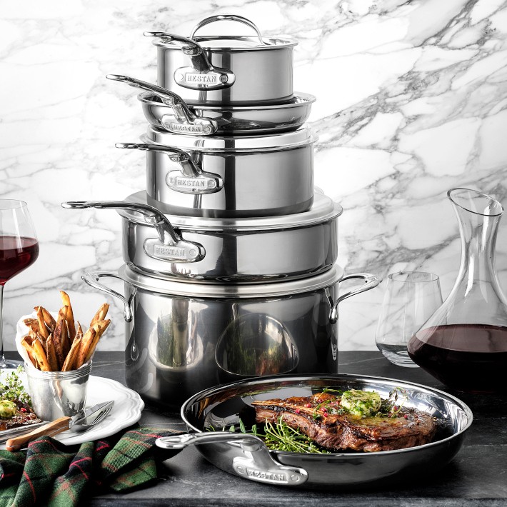 Hestan NanoBond™ Stainless-Steel 10-Piece Cookware Set | Williams