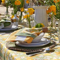Couleur Nature Citron Tablecloth