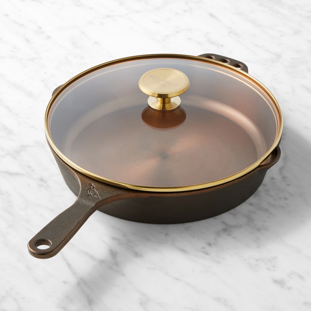 Smithey Seasoned Cast Iron Classic Skillet with Lid - 10in with Lid