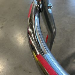 OPEN BOX: Cushion-Back Diner Stool, 30", Dark Red