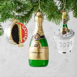 Champagne &amp; Caviar Party Ornaments