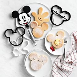 Mickey Mouse Silicone Pancake Molds, Set of 4