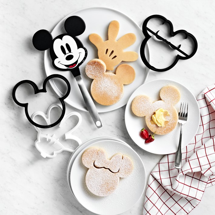 PRESTIGE Disney Lot de 3 moules à crêpes en silicone Rouge