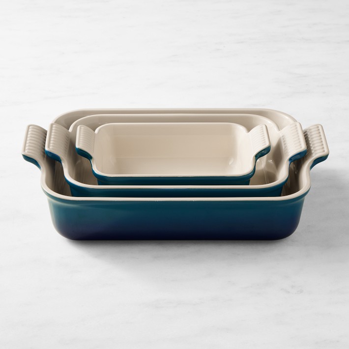 Le Creuset Heritage Rectangular Dishes Set of 3 | Williams Sonoma