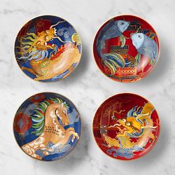 Lunar New Year Dipping Bowls, Mixed, Set of 4