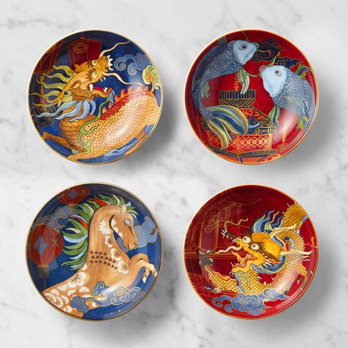 Lunar New Year Dipping Bowls, Mixed, Set of 4