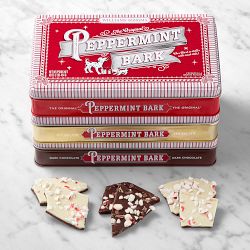 Williams Sonoma Peppermint Bark Trio: Original, Salted, & Dark