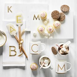 Marble &amp; Brass Monogram Board