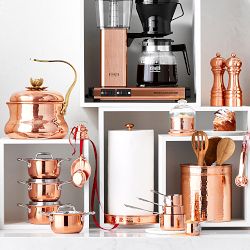 Williams Sonoma Copper Measuring Cups, Set of 4