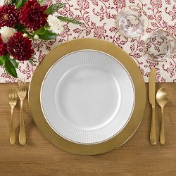 Pillivuyt Plisse Gold Porcelain Charger