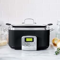 GreenPan™ Elite Slow Cooker, Black Steel, 6-qt