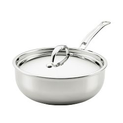 Hestan ProBond Luxe Professional Clad Stainless-Steel Saucier, 2-Qt.