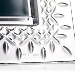 Waterford Lismore 5" x 7" Frame &amp; 2 Waterford Lismore Toasting Flutes