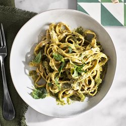 Cyprus Reactive Glaze Pasta Bowl Set with Serving Bowl