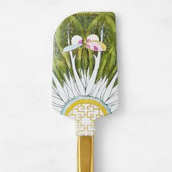 Famille Rose Dragonfly Spatula with Gold Handle