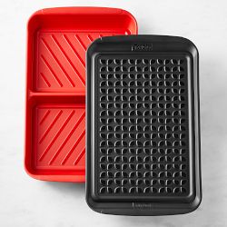 Williams Sonoma 2-Piece Dual Grill Marinade &amp; Prep Tray Set