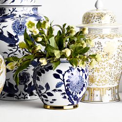 Ginger Jar With Figural Handle, Bird