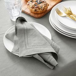 Linen Double Hemstitch Napkins - Thumbnail 2