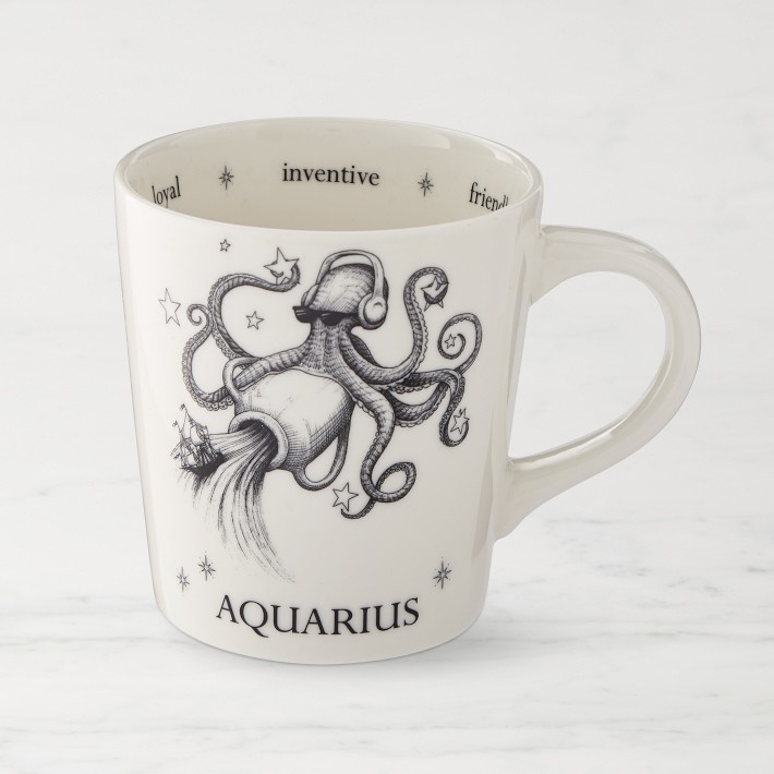 Rory Dobner Zodiac Coffee Mug | Aquarius Mug | Williams Sonoma