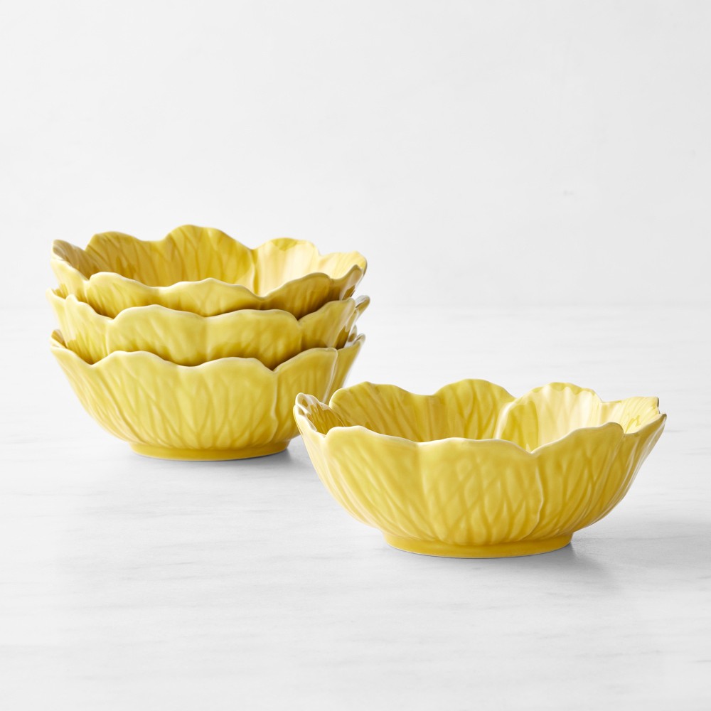 Flora Cereal Bowls - Yellow