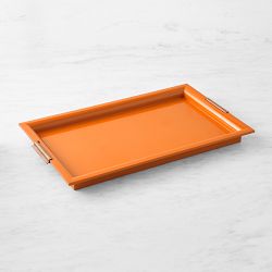 OPEN BOX: Williams Sonoma Home x Sheila Bridges Lacquered Tray, Rectangle, 16x26