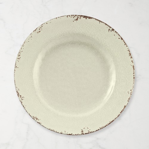 Rustic® Outdoor Melamine Salad Plates, Set of 4, Ivory