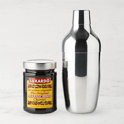 Luxardo Maraschino Cherries with Williams Sonoma Encore Double Wall Shaker